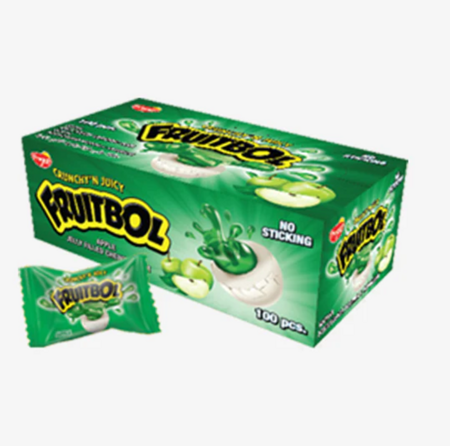 Fruitbol apple chewing gums 100 pieces