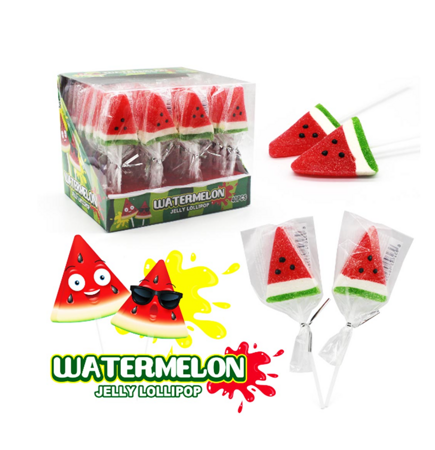 Watermelon Jelly Pop gel lollipops 40 pieces