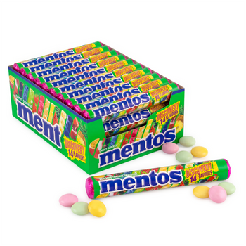 Mentos Discovery 40 pcs – Fruit-flavored chewy dragees (14 flavors) | Display Box Set