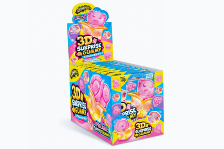 Johny Bee 3D Surprise Gummy Strawberry – żelki 3D do obierania 684 g (12 szt.)