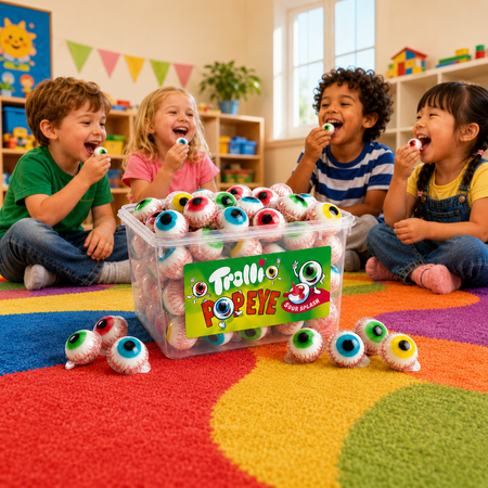 Trolli Pop Eye 1128 g Augapfel-Fruchtgummis – Big Pack für Candy Bars und Feiern