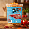 Chips Snack Stix Ketchup 12 x 38 g – Weizen-Kartoffel-Sticks, Snack im Becher