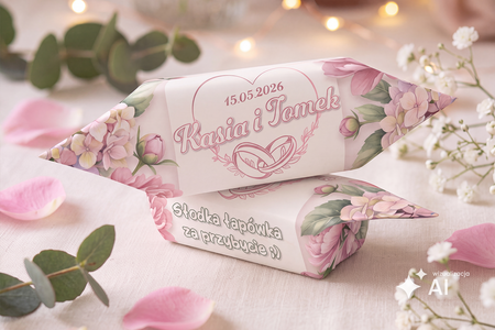 Krówka Szczecińska® – Traditionelles Milchkaramell mit personalisiertem Wickelpapier (Min. 6 kg)