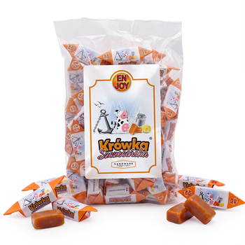 Krówka Szczecińska® 1 kg – Traditionelle handgemachte Milchbonbons, ziehend, regionales Produkt