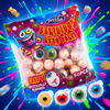 Trolli Pop Eye 1128 g Augapfel-Fruchtgummis – Big Pack für Candy Bars und Feiern