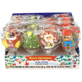 Christmas jelly lollipops 32 pcs.