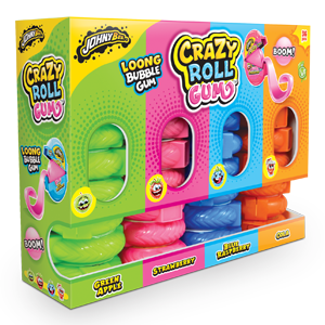 Crazy Roll Gum Stand JohnyBee 36pcs