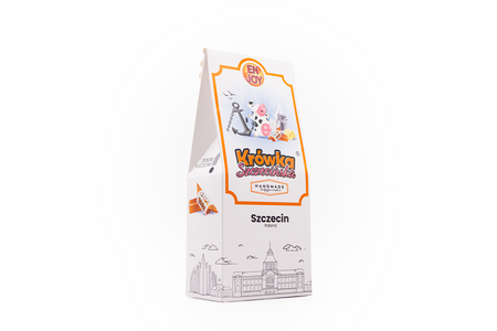 Krówka Szczecińska® 200 g "I Love Szczecin" Box – Traditional Chewy Fudge, Regional Souvenir