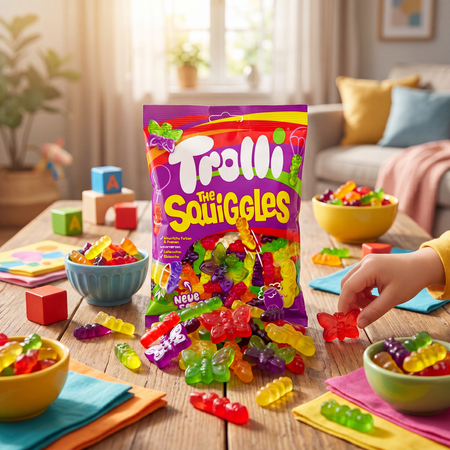 Żelki Trolli The Squiggles owocowe robaczki 1000 g