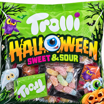 Żelki Trolli Halloween Sweet & Sour 360 g – 19 mini paczek