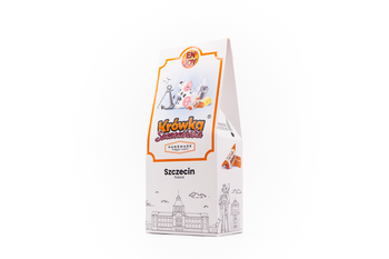 Krówka Szczecińska® 200 g Karton „I Love Szczecin” – Traditionelles weiches Karamell, regionales Souvenir