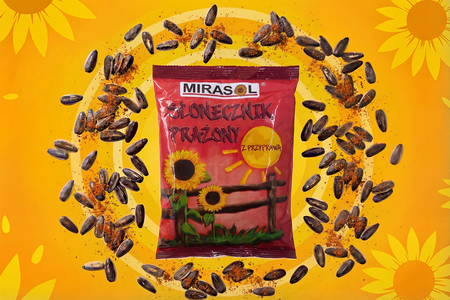 Słonecznik prażony z przyprawą Mirasol 150 g – niełuskany