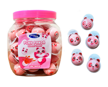 PINK PANDA Gummy Candy – Owocowe Żelki w Kształcie Pandy 50 szt x 18 g