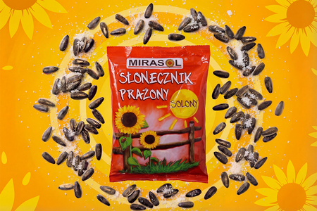 Słonecznik prażony solony Mirasol 150 g – niełuskany