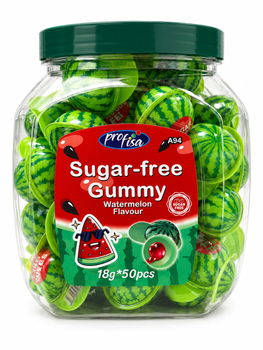 Żelki bez cukru Profisa Watermelon arbuzowe 50 szt.