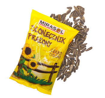 Słonecznik niełuskany prażony lekko solony 190g