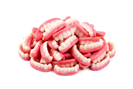 Fini Jelly Teeth 90 g – Fruchtige Gebiss-Fruchtgummis | Lustige Süßigkeiten für Kinder, Party-Hit