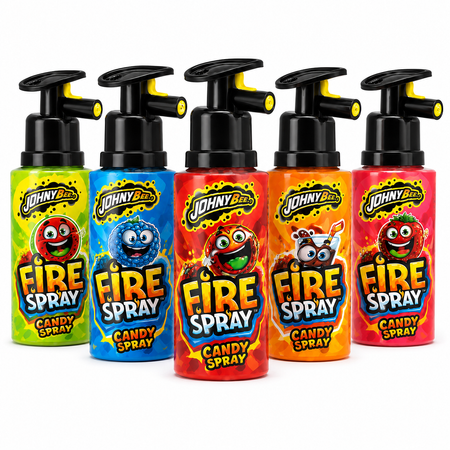 Cukierki w sprayu Johny Bee Fire Spray owocowe 24 szt.