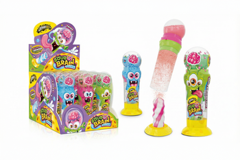 Johny Bee Sour Brain Powder – lizak z kwaśnym cukierkiem w proszku