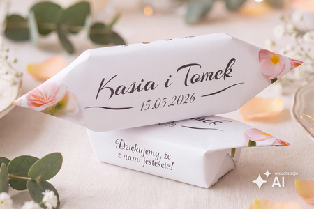 Krówka Szczecińska® – Traditionelles Milchkaramell mit personalisiertem Wickelpapier (Min. 6 kg)