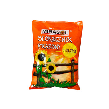 Słonecznik niełuskany prażony solony 80g