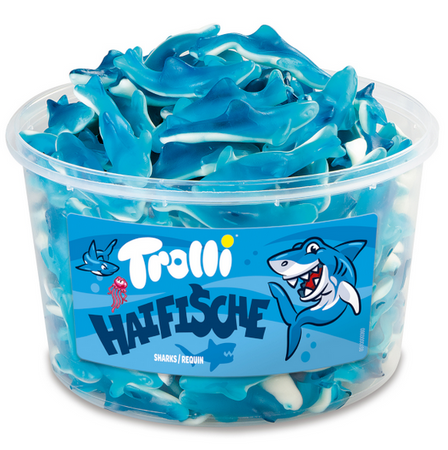 Żelki Rekiny Trolli  box 1kg