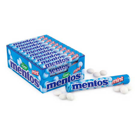 Mentos Mint Drażetki Miętowe 40 x 37,5 g