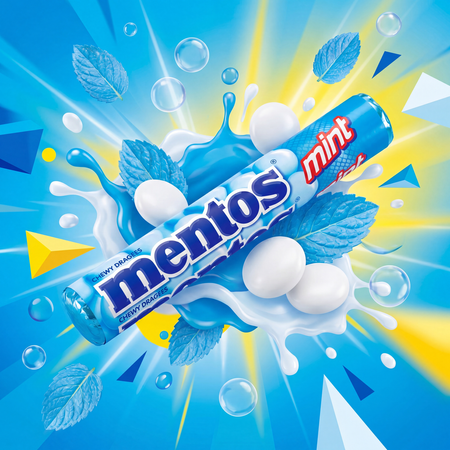 Mentos Mint Drażetki Miętowe 20 x 37,5 g