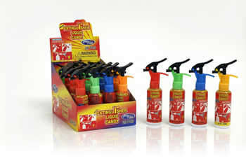 Extinguisher Liquid Candy 20 Stk. x 25 ml – Feuerlöscher Flüssigbonbon Spray | Süßigkeiten für Kinder, Party-Set