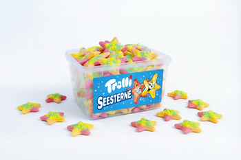 Trolli Seesterne 975 g Żelki Rozgwiazdy – Duża paczka Big Pack do Candy Baru i na przyjęcia
