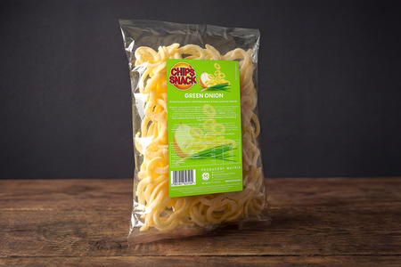 Chips Snack Green Onion 60 g – Frühlingszwiebel-Kartoffelchips, knuspriger Snack