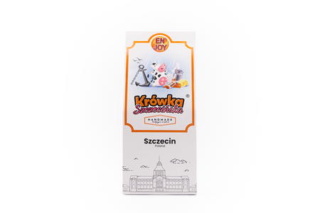 Krówka Szczecińska® 200 g Karton „I Love Szczecin” – Traditionelles weiches Karamell, regionales Souvenir