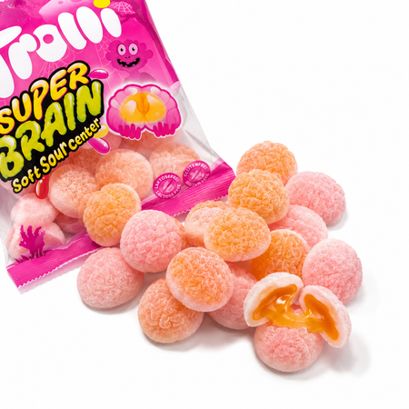 Trolli Super Brain Żelki Kwaśne Mózgi z Nadzieniem 100 g