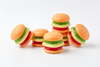 Trolli Party Burger Minis 600 g – Fruchtgummi Mini-Burger (60 Stk.) | Party-Süßwaren