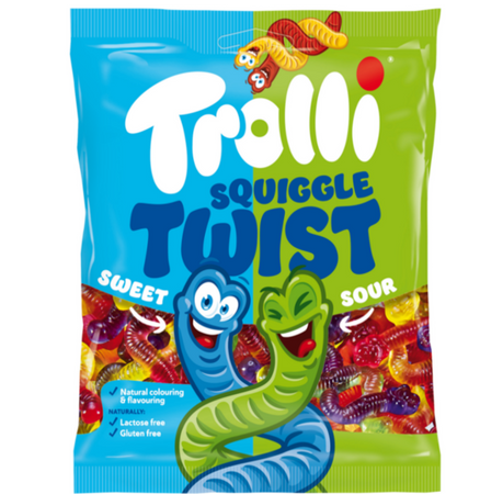 Żelki Squiggle Twist Trolli 100g