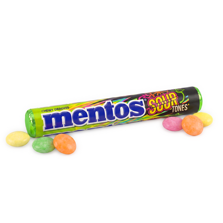 Mentos Sour Tones kwaśne cukierki do żucia 40 x 37,5 g