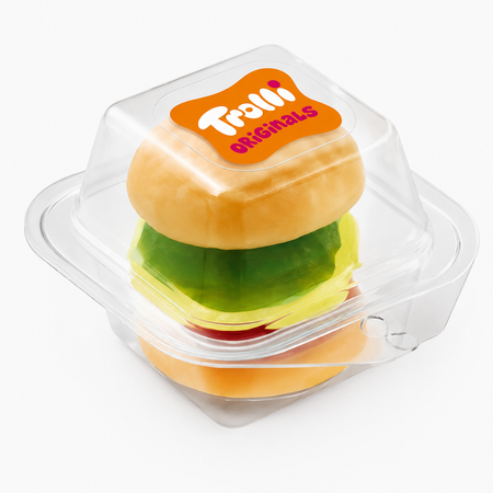 Trolli Party Burger Minis 170 g – Fruchtgummi Mini-Burger (17 Stk.) | Party-Süßwaren