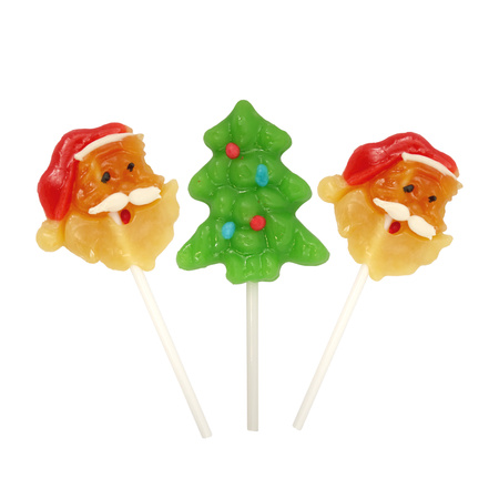 Fairy Tale Christmas Lollipop (Trees & Santas) – 25 pcs set 750 g | Christmas lollipops