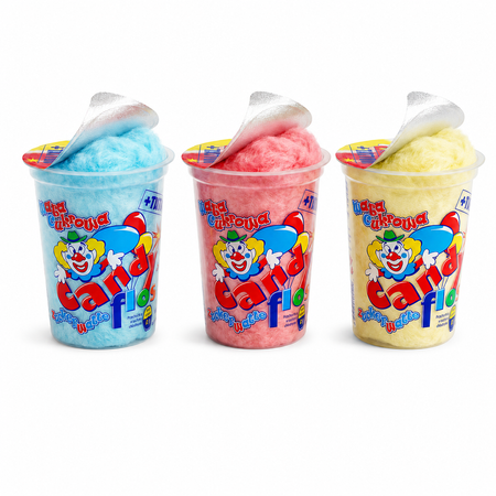 Wata cukrowa Candy Floss z tatuażem mix smaków 12 szt.