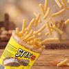 Chips Snack Stix Salted 12 x 38 g – Knusprige Kartoffel-Weizen-Sticks, salziger Snack