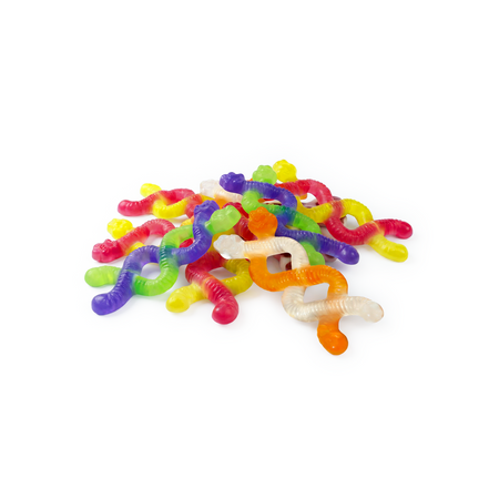 Trolli Squiggle Twist – Dwukolorowe żelki dżdżownice, owocowy słodki poczęstunek