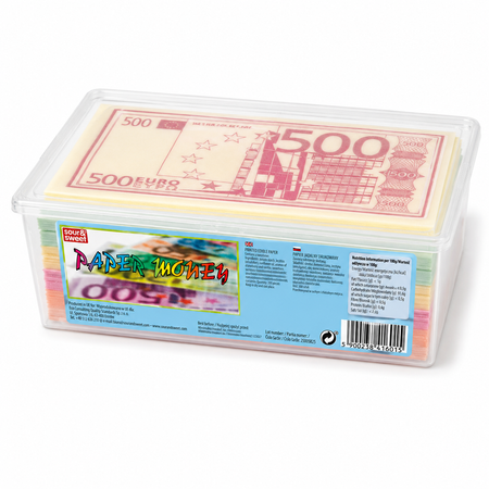 Papier jadalny Sour & Sweet Paper Money banknoty PLN lub EURO 200 szt.