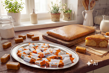 Konditorei-Platte 1 kg x 10 Stk. | Karamellmasse, Zutat für Backwaren und Desserts