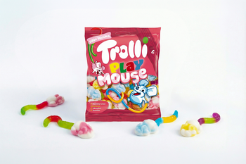Trolli Play Mouse 1 kg 1000 g Żelki Myszy Owocowe – Puszysta i Słodka Przekąska