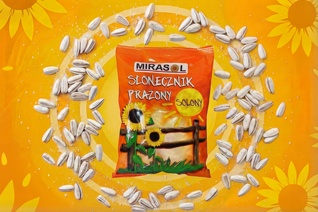 Słonecznik prażony solony Mirasol 80 g – niełuskany