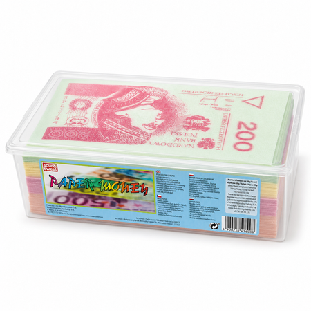 Papier jadalny Sour & Sweet Paper Money banknoty PLN lub EURO 200 szt.