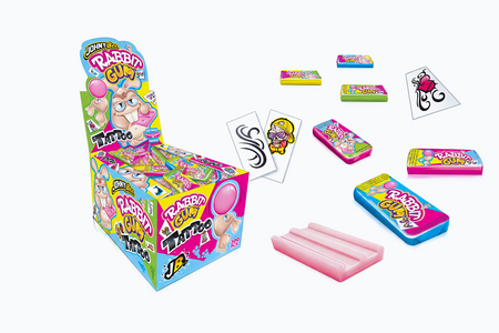 Johny Bee Gum Tattoo (Rabbit / Monster) – Fruity bubble gum with a tattoo 200 pcs.
