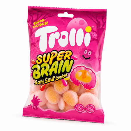 Trolli Super Brain Żelki Kwaśne Mózgi z Nadzieniem 100 g