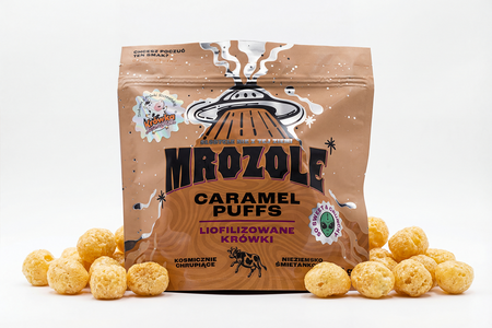 Mrozole Caramel Puffs 35 g – Knusprige gefriergetrocknete Sahnebonbons | Innovative Süßigkeiten