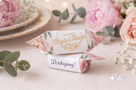Krówka Szczecińska® – Traditionelles Milchkaramell mit personalisiertem Wickelpapier (Min. 6 kg)